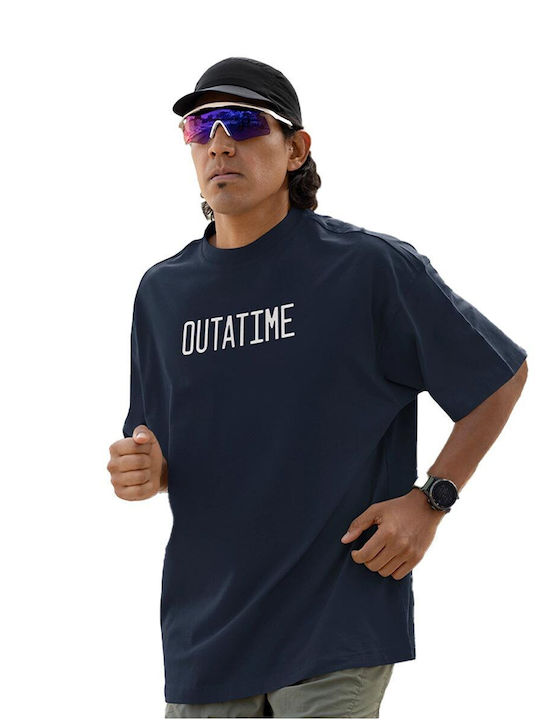 Cotton Division Back To Future Oversize T-shirt Navy Outatime Mbfts015