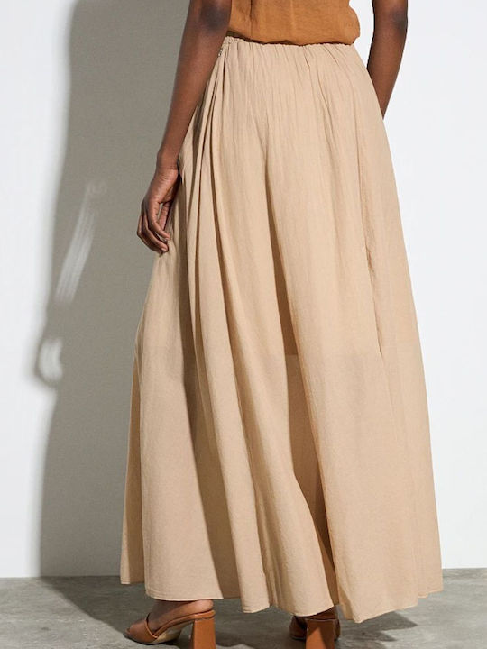 Hoch tailliert Maxi Rock Sand