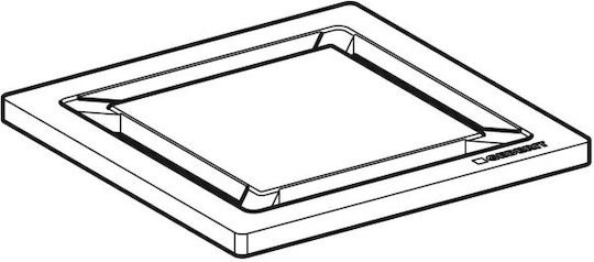 Geberit Gestell Dusche Silber