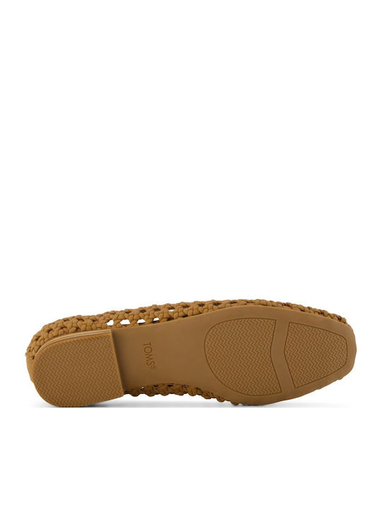 Briella Gewebte Basket Ballerina Damen Ballerinas Braune