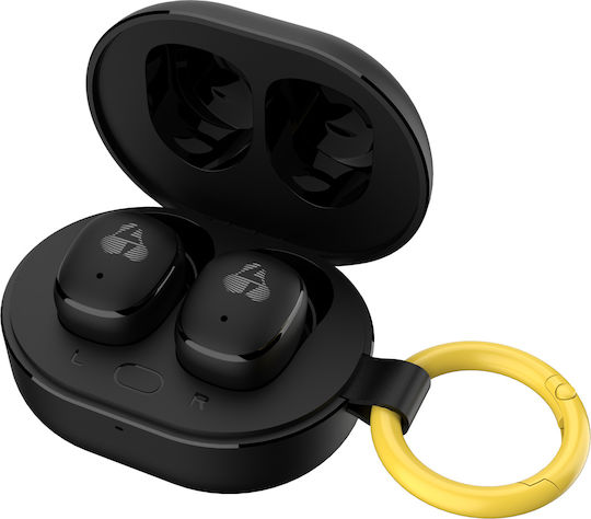 Powertech PT-1392 In-Ear Bluetooth-Freisprecheinrichtung Kopfhörer mit Schweißresistenz und Ladeetui Schwarz