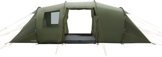 Easy Camp Twin 6 Σκηνή Camping Τούνελ Πράσινη 4 Εποχών για 6 Άτομα 610x240x195εκ.