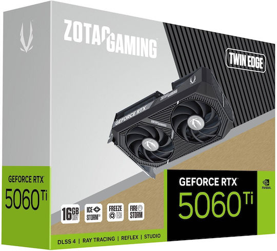 Zotac GeForce RTX 5060 Ti 16GB GDDR7 Twin Edge Κάρτα Γραφικών
