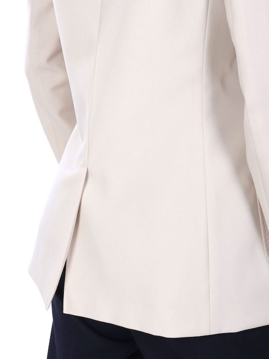 Max Mara Weekend Nervoso Damen Doppelreihiges Blazer Beige