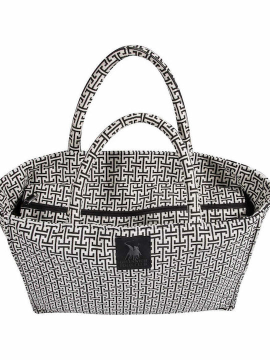 Greenwich Polo Club Fabric Beach Bag Black