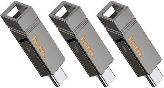 Hoco Pendrive 256GB USB 2.0 Stick με σύνδεση USB-A & USB-C