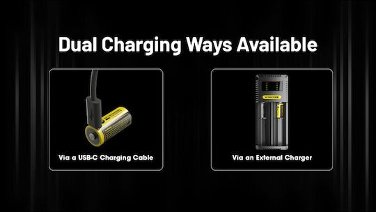 NiteCore Usb-c Rechargable Battery RCR123A Li-ion 950mAh 3.6V 1pcs