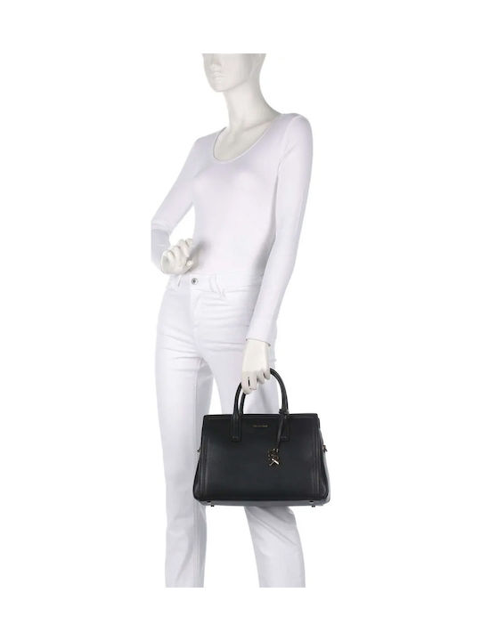 Leather Women's Satchel Bag Black