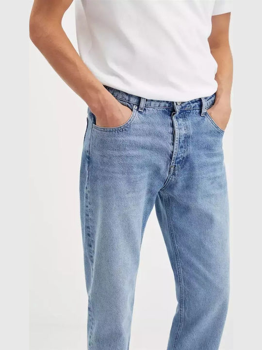 Men's Jeans Pants Elastic Blue