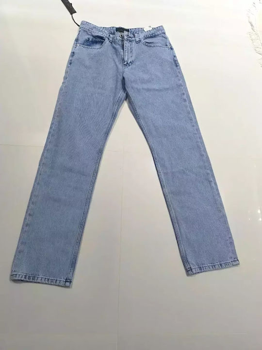Men's Jeans Pants Elastic Blue