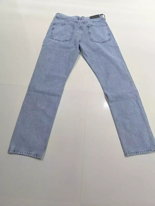 Men's Jeans Pants Elastic Blue