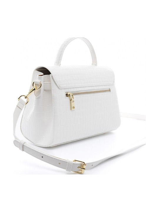 Women's Handbag Crocodile White