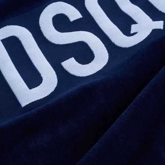 Dsquared2 Πετσέτα Θαλάσσης Βαμβακερή Μπλε