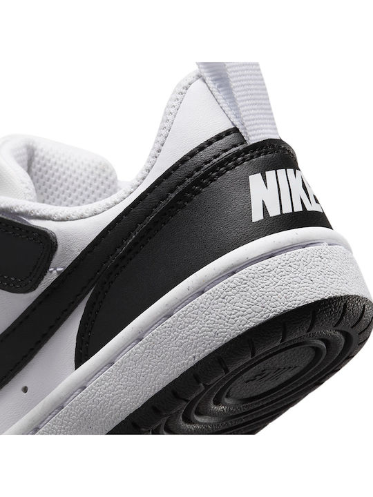 Court Borough Kids Sneakers with Scratch White