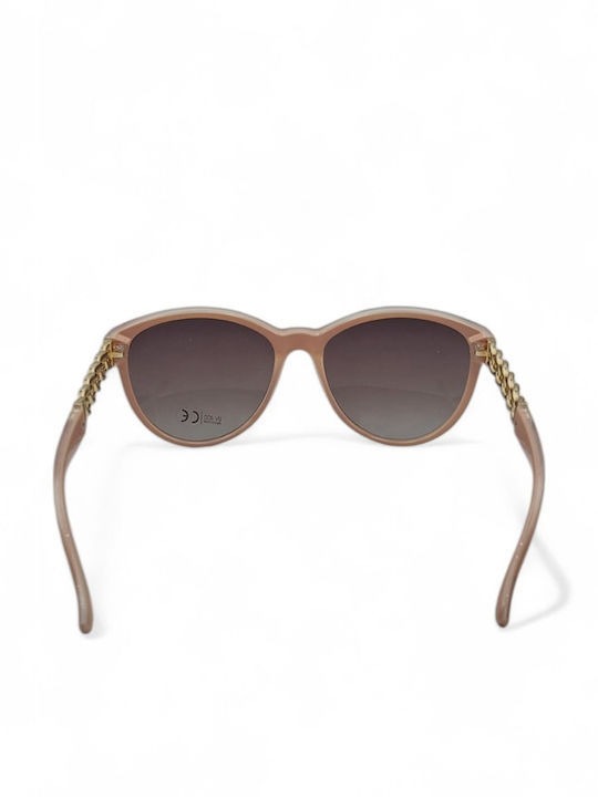 Dasoon Vision Women's Sunglasses with Pink Frame and Brown Lens 2478089
