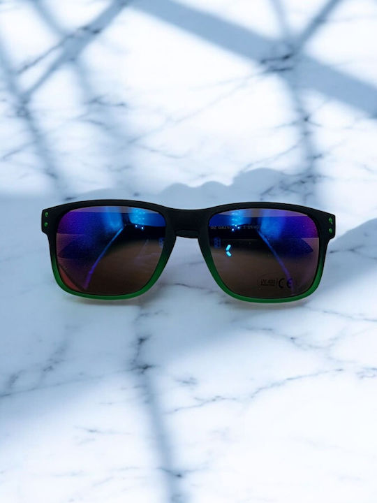 Dasoon Vision Men's Sunglasses with Black Frame and Purple Lens 2478090
