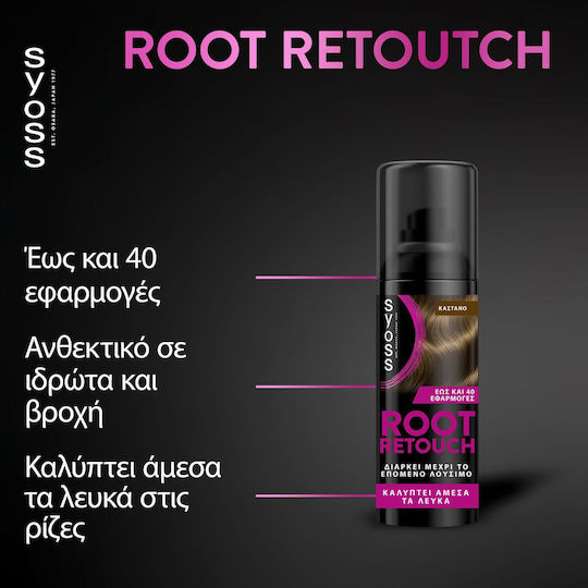 Syoss Root Retouch Боя за Коса Кестеняв 120ml