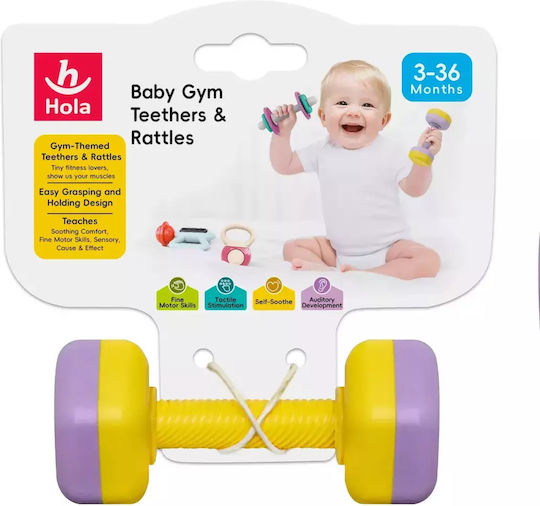 Hola Toys Zornăitoare de dentiție pentru 3 m+