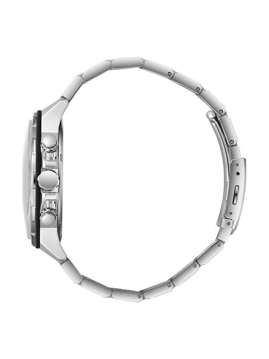 Beverly Hills Polo Club Herrenuhr Batterie mit Silber Metallarmband