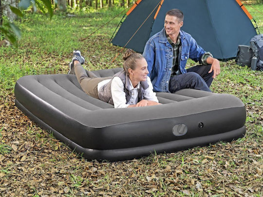 Bestway Inflatable King Size Air Mattress with Integrated Electric Pump 152x203x36cm