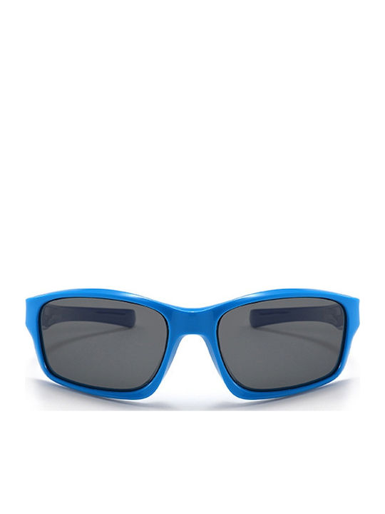 Techsuit Sportliche Kinder-Sonnenbrillen mit polarisierten blauen Gläsern für 3-8 Jahre