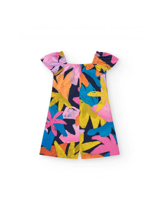 Salopetă scurtă pentru copii din material textil Multicolor