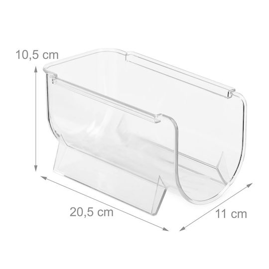 Relaxdays Bază Organizatoare Pentru Frigider Pentru Băuturi Răcoritoare & Sticle 10.5x11x20.5cm