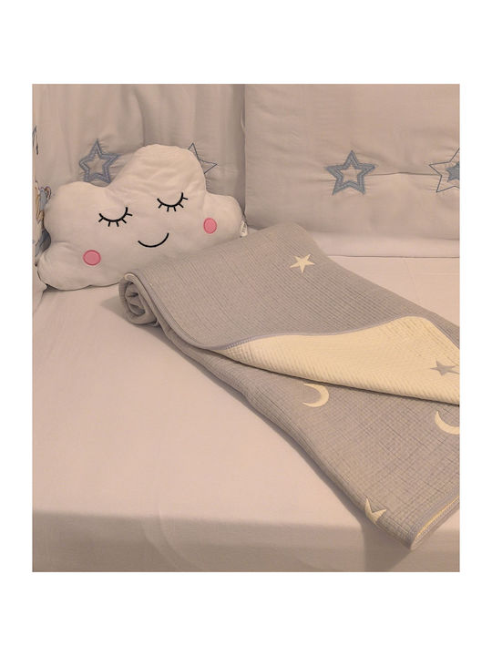 Double Sided Cotton Baby Quilt 100x110cm Ciell