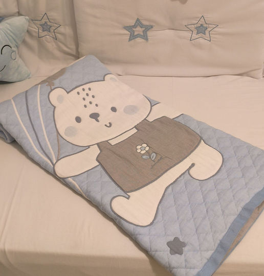 Бебешка кувертюра Двулицево Памук Ciell 100x120см