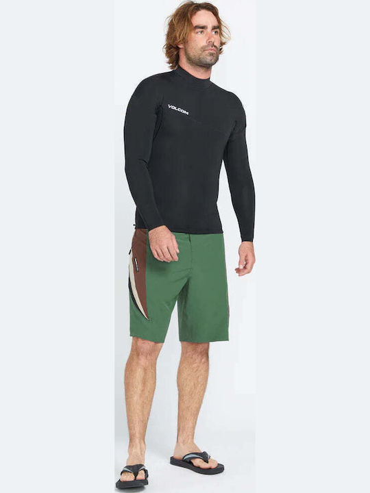Volcom UPF 50 Men's Long Sleeve Sun Protection Shirt Black