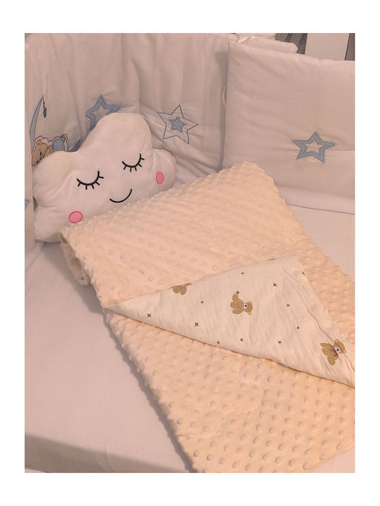 Завивка за бебешко легло Mia Home Bubbles Екрю 110x140
