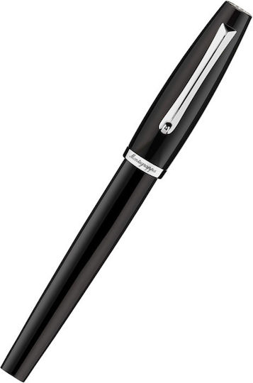 Montegrappa Πένα Γραφής Medium Μαύρη με Μαύρο Μελάνι