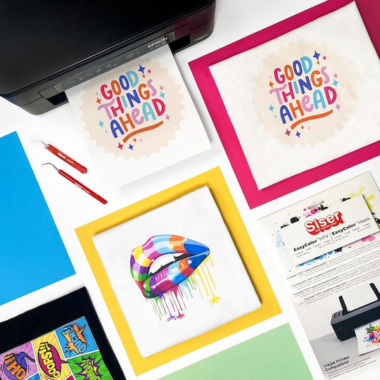 Siser Easycolor Dtv Film Digital Imprimabil 21,3 Cm X 27,9 Cm 50 Foi Pe Cutie