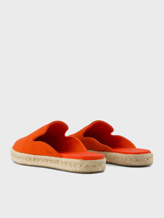 Santiago Mule Mules with Heel in Red Color
