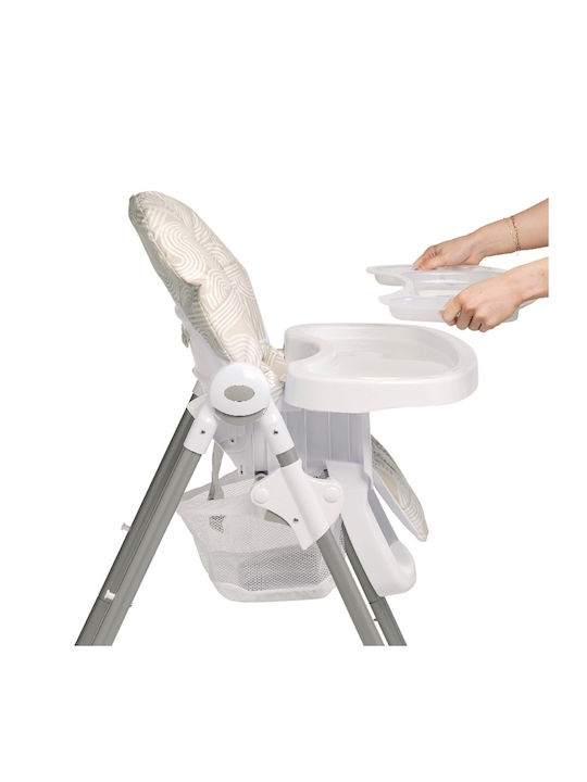 Mamas & Papas Snax Beiges Klappbarer Baby Hochstuhl