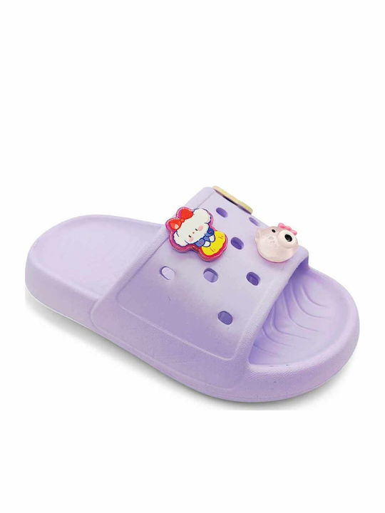 Kinder Badeschlappen Lila
