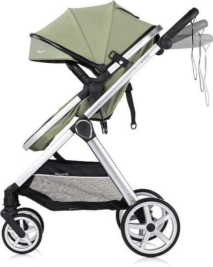 Chipolino Vista Adjustable 2 in 1 Baby Stroller Suitable for Newborn Basil 9.7kg