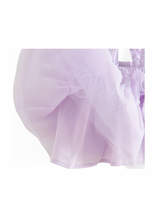 Kids' Tulle Overall Skirt Purple