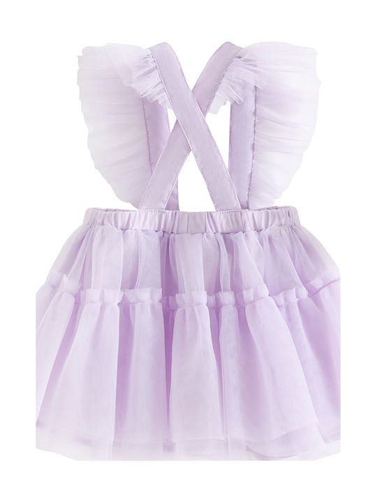 Kids' Tulle Overall Skirt Purple