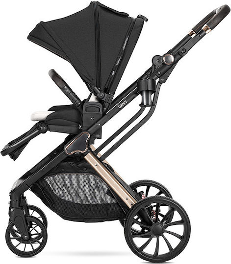 Lorelli Glory Adjustable 2 in 1 Baby Stroller Suitable from 6+ Months Black 22kg
