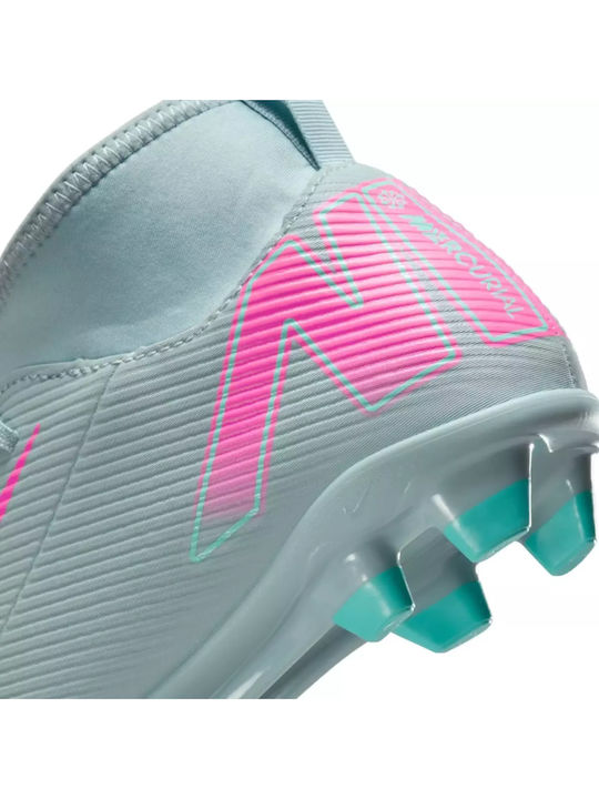 Mercurial Superfly 10 Club FG/MG Kids Soccer Cleats & Shoes Molded Light Blue