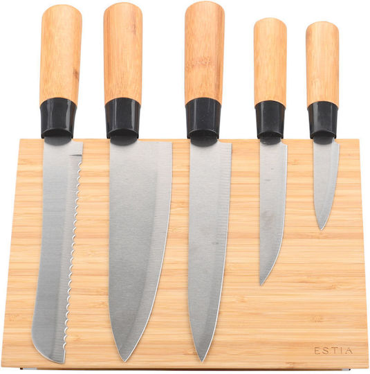 Estia Magnetic Knives Stand Bamboo