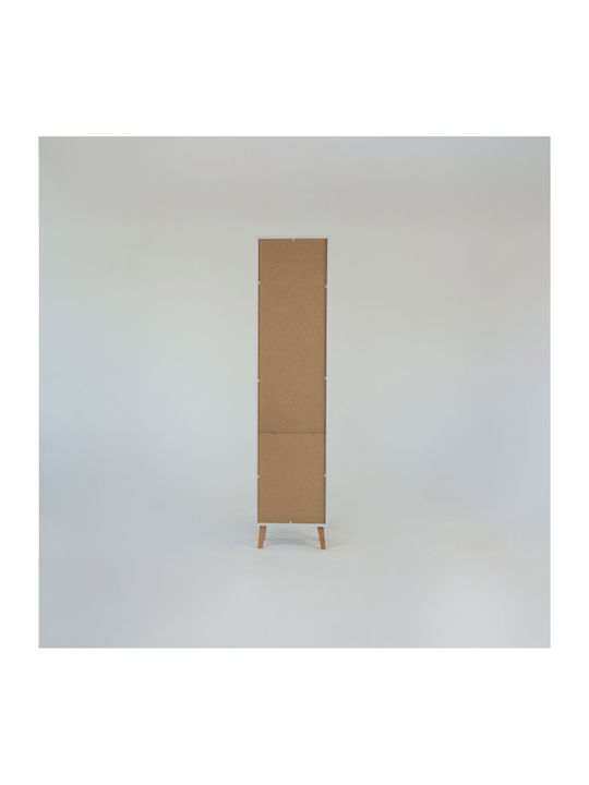 Timmy Βιβλιοθήκη Δαπέδου Ξύλινη Λευκή 46.8x36x199cm