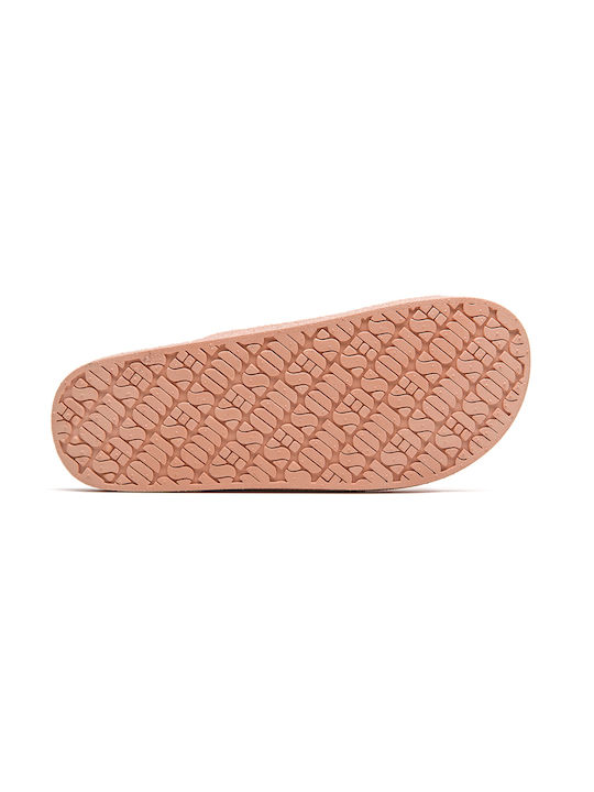 Apricot Glitter Σαγιονάρες σε στυλ Πέδιλα σε Πορτοκαλί Χρώμα