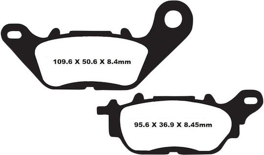 EBC Motorcycle Brake Pads Organic Pads for Yamaha Crypton / XC