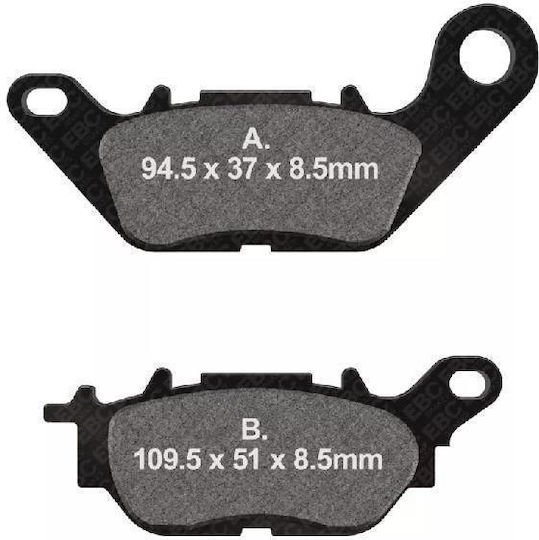 EBC Motorcycle Brake Pads Organic Pads for Yamaha Crypton / XC