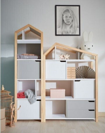 Bücherregal Wandhalterung Weiß 46x37x160cm