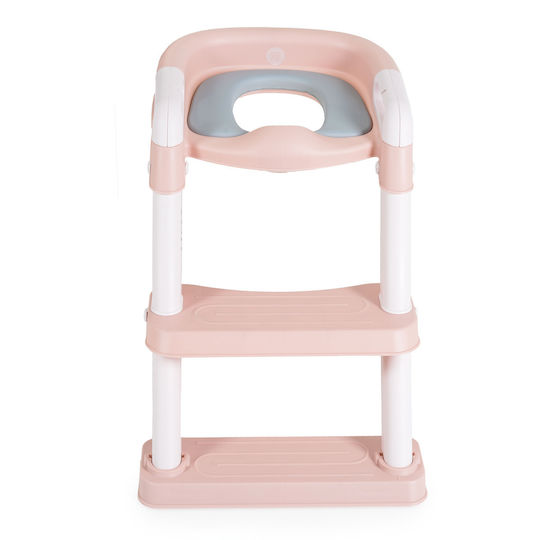Moni Toddler Toilet Seat Lifty Pink with Footrest Handles & Cushion