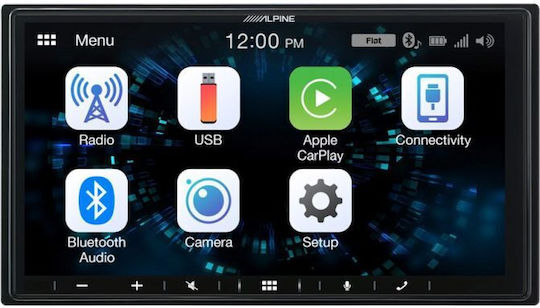 Alpine Ηχοσύστημα Αυτοκινήτου 2DIN (Bluetooth/USB/WiFi/GPS/Apple-Carplay/Android-Auto) με Οθόνη Αφής 7"