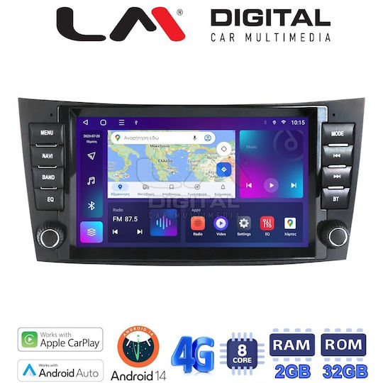 LM Digital Car Audio System for Mercedes-Benz E Class / CLS Class 2003 > 2010 (Bluetooth/USB/WiFi/GPS/Apple-Carplay/Android-Auto)